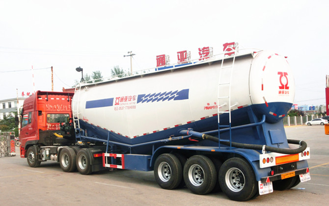 bulk cement tanker semi trailer